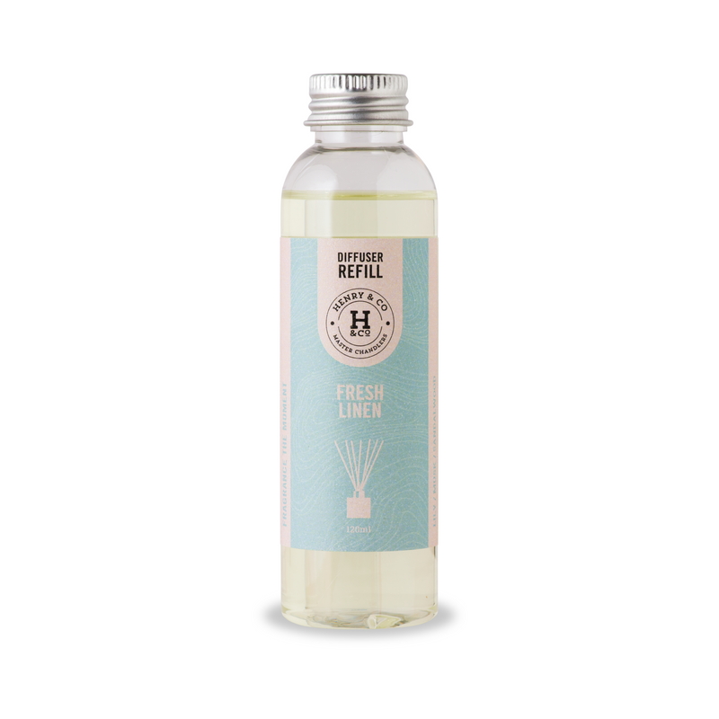 Henry & Co Reed Diffuser Refill - Fresh Linen 120ml