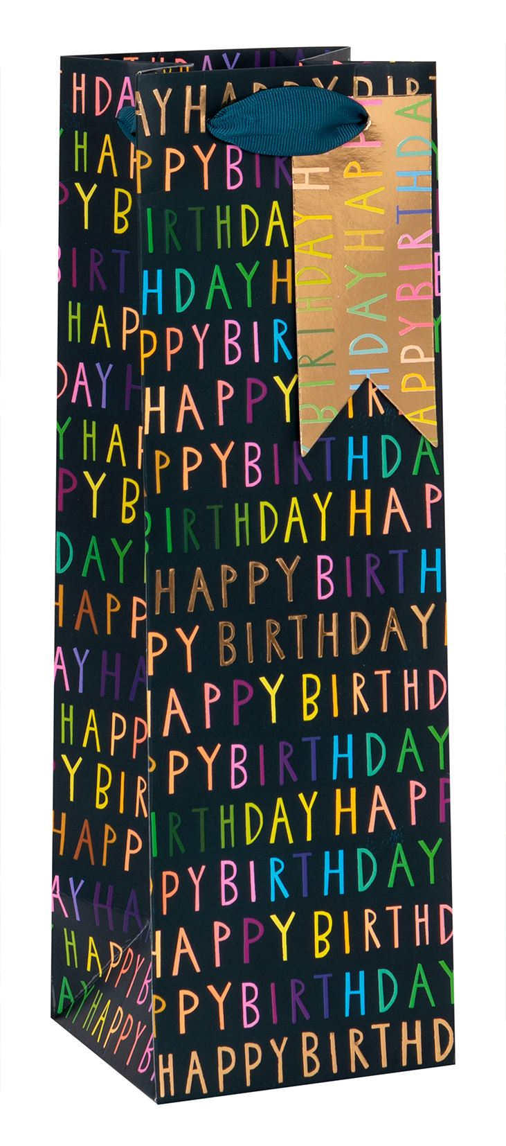 Bottle Bag -  PS Happy Birthday - Navy