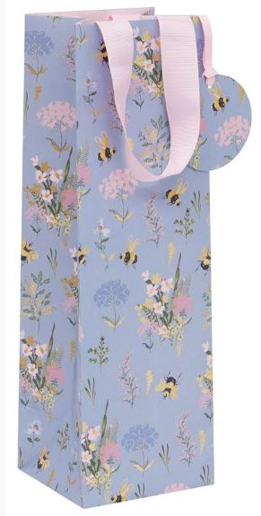 Bottle Bag - Bee Meadow Blue