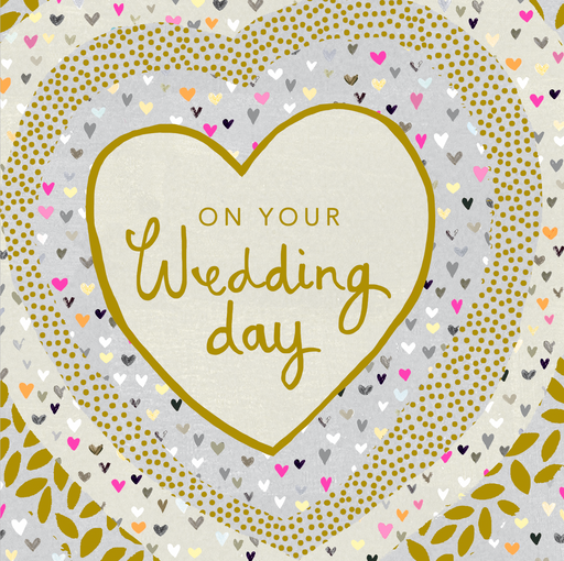 On Your Wedding Day hearts card by Paper Salad