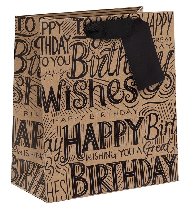 BAG MEDIUM KRAFTY BIRTHDAY