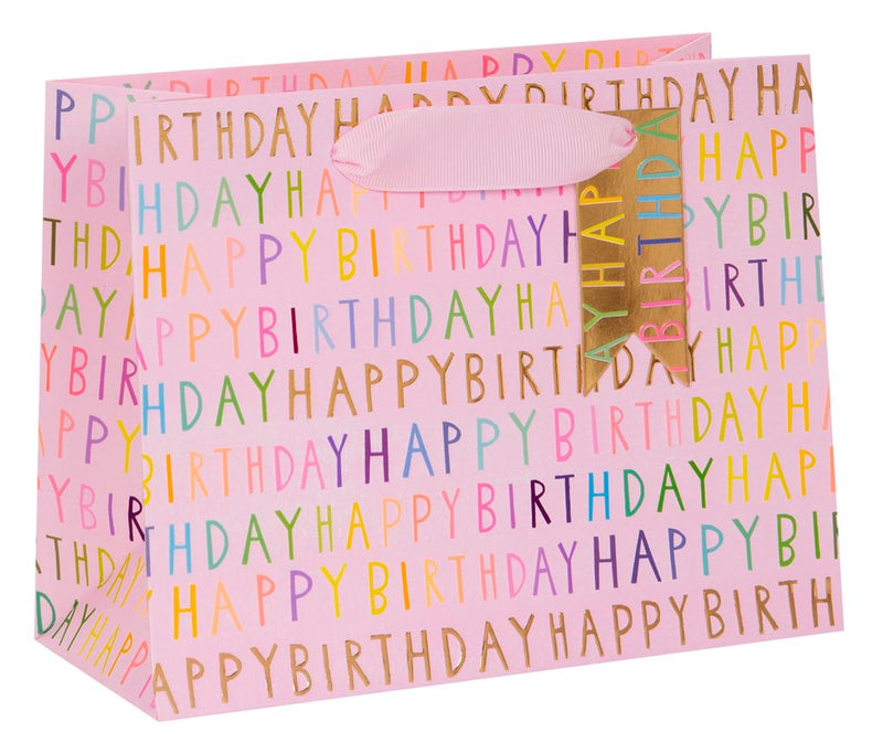 BAG LAND. MED PS H BDAY PINK