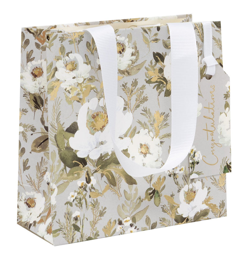 BAG SMALL CONGRATULATIONS FLORAL