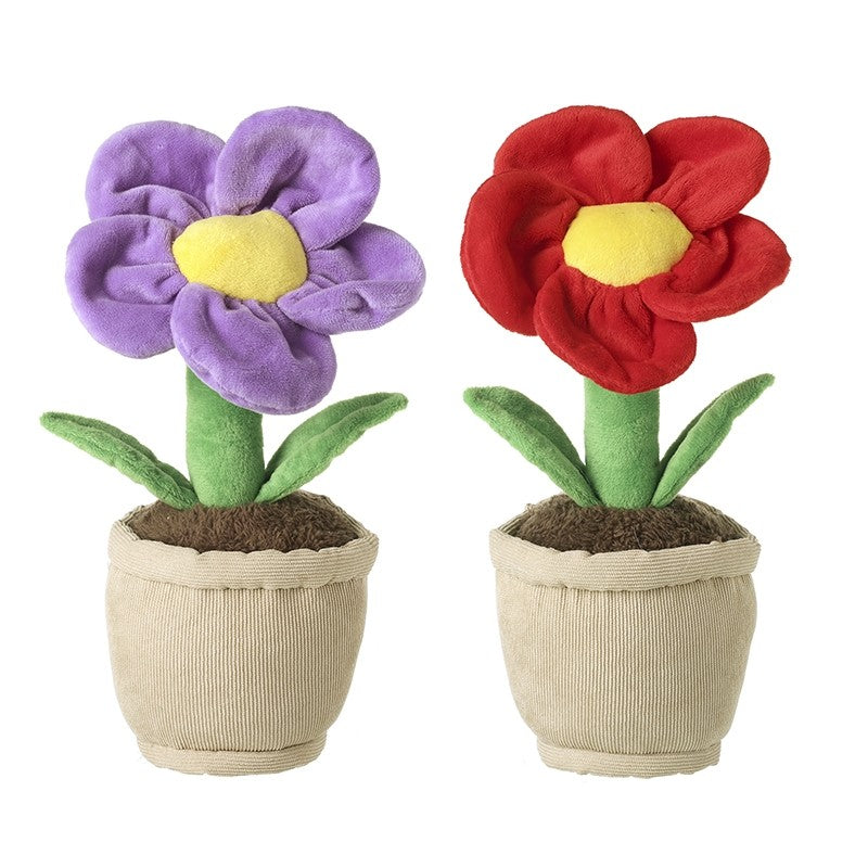 Fabric Flower in Pot