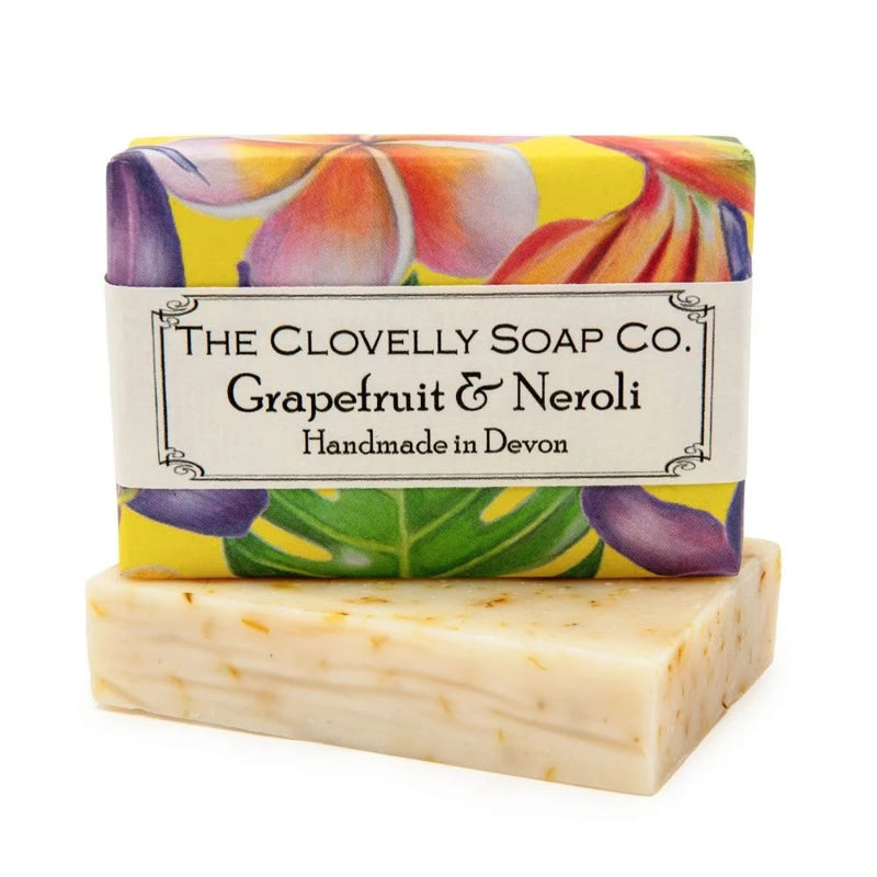 50g Handmade Clovelly Soap - Grapefruit & Neroli with Calendula Petals