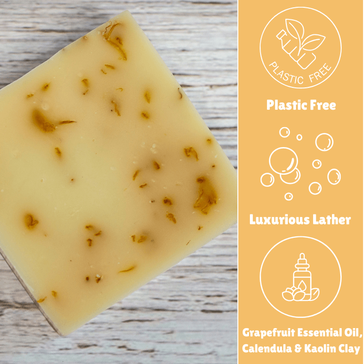 Laneside Soap Co Grapefruit and Calendula Soap Bar