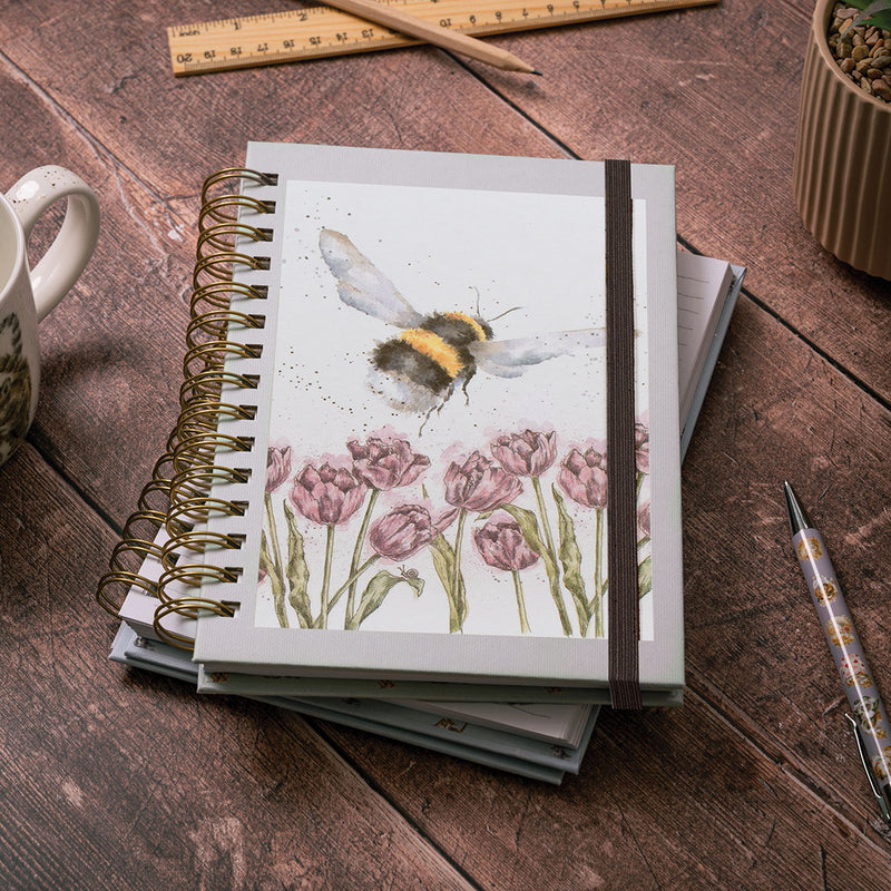 A5 Bee Notebook Flight of the Bumblebee Grey