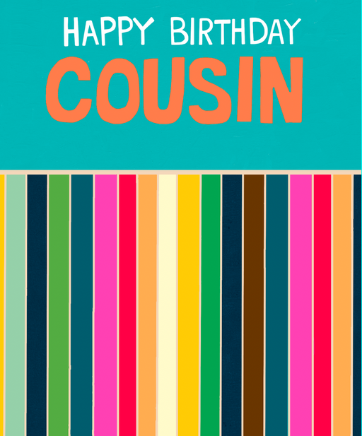 Happy Birthday Cousin card by Paper Salad