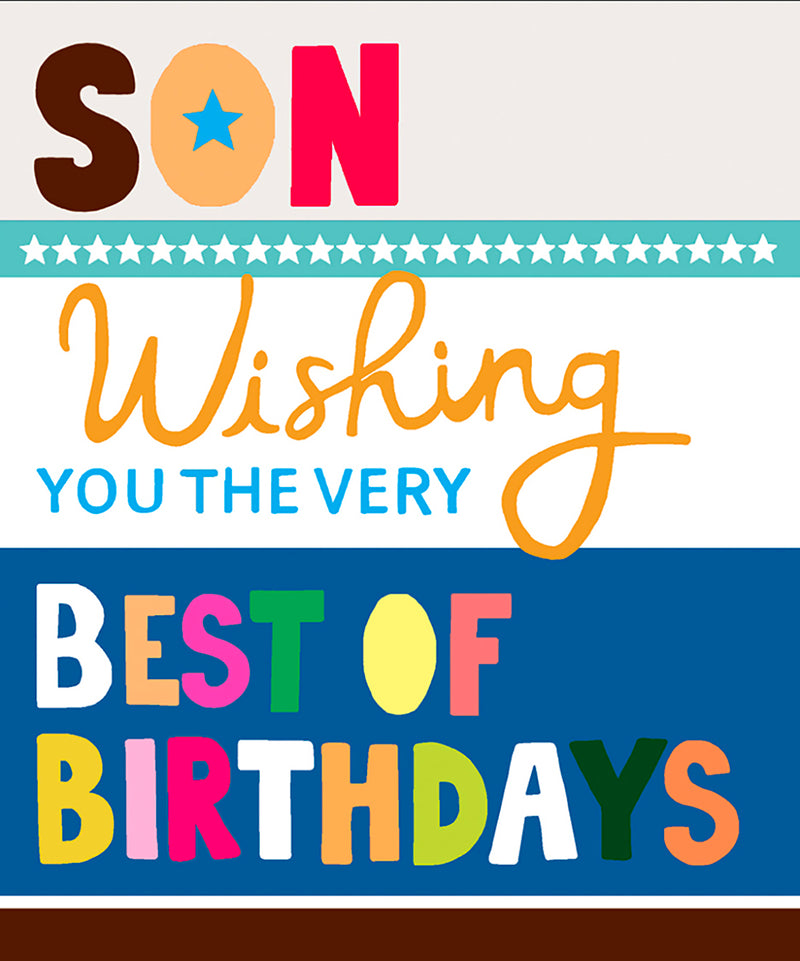 Son Happy Birthday card by Paper Salad