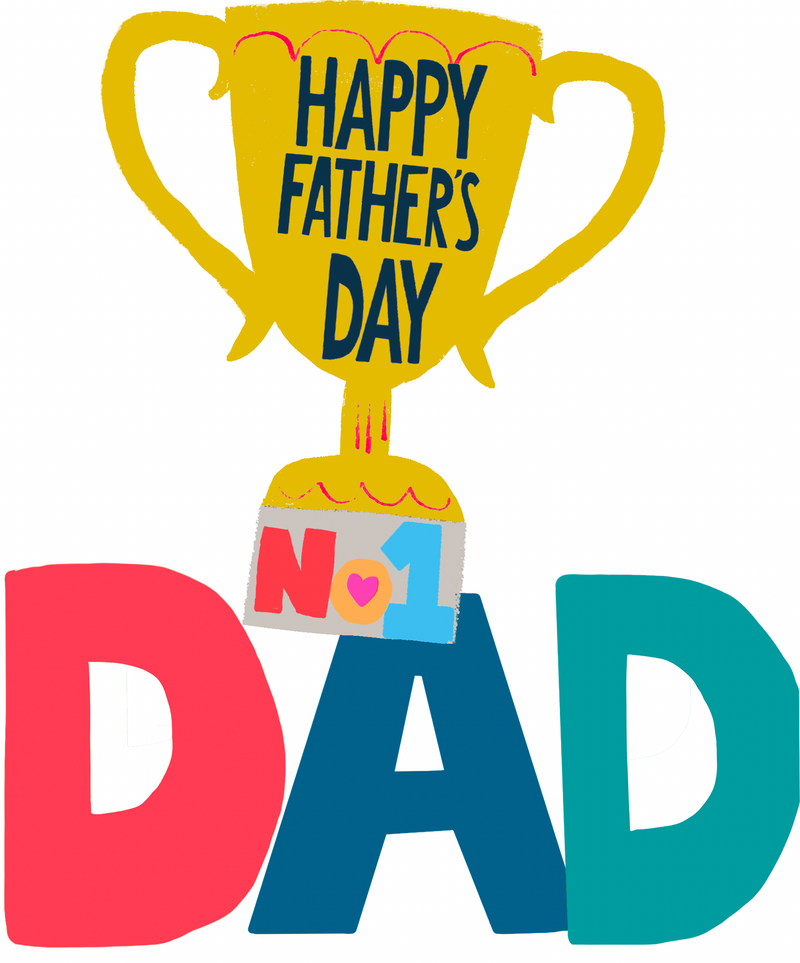 Happy Father's Day card Trophy by Paper Salad