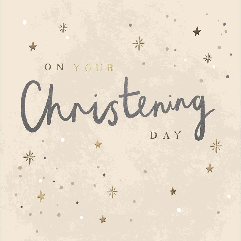 Christening Card | Stars Design