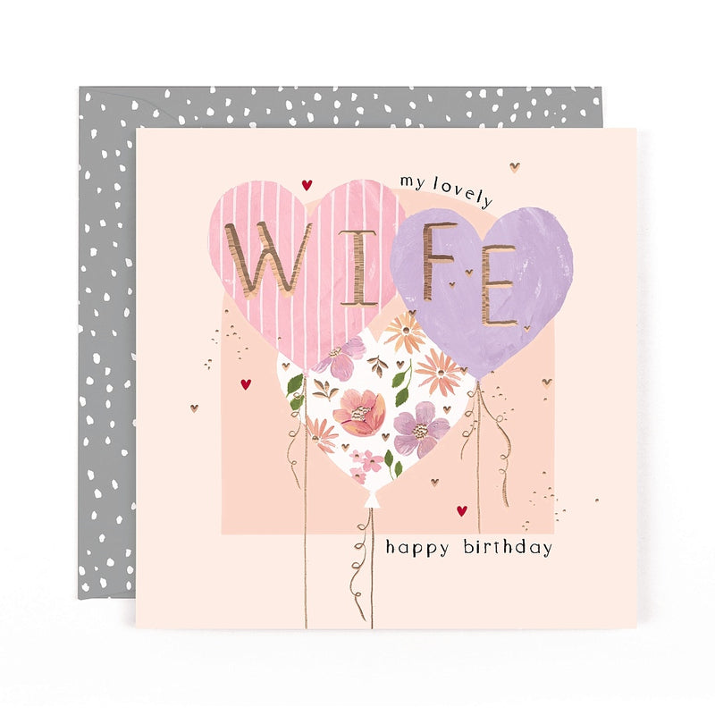 Wife Birthday Heart Balloons