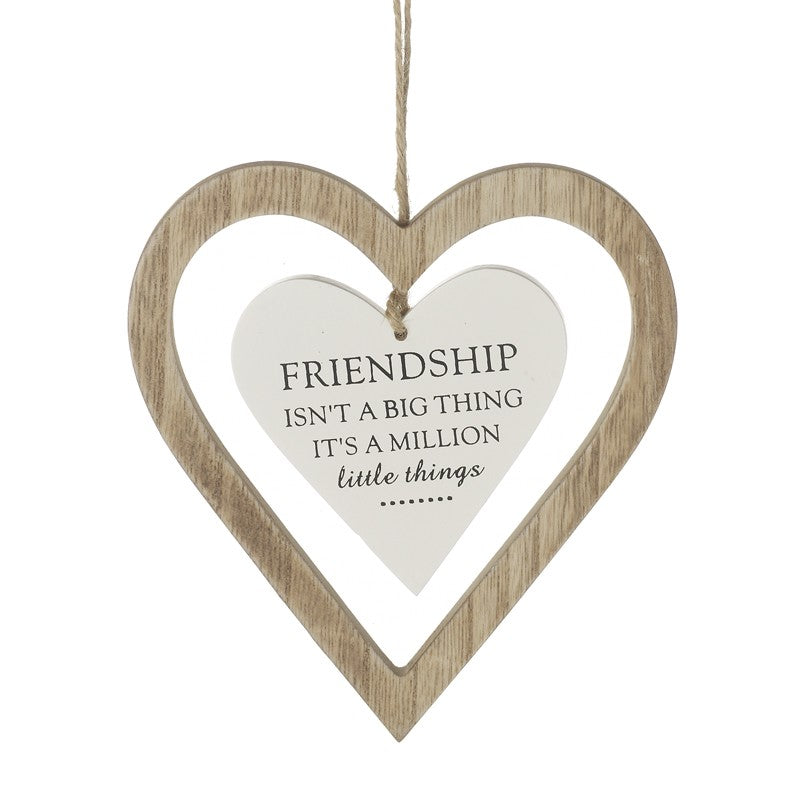 Hanging Heart Decoration - Friendship