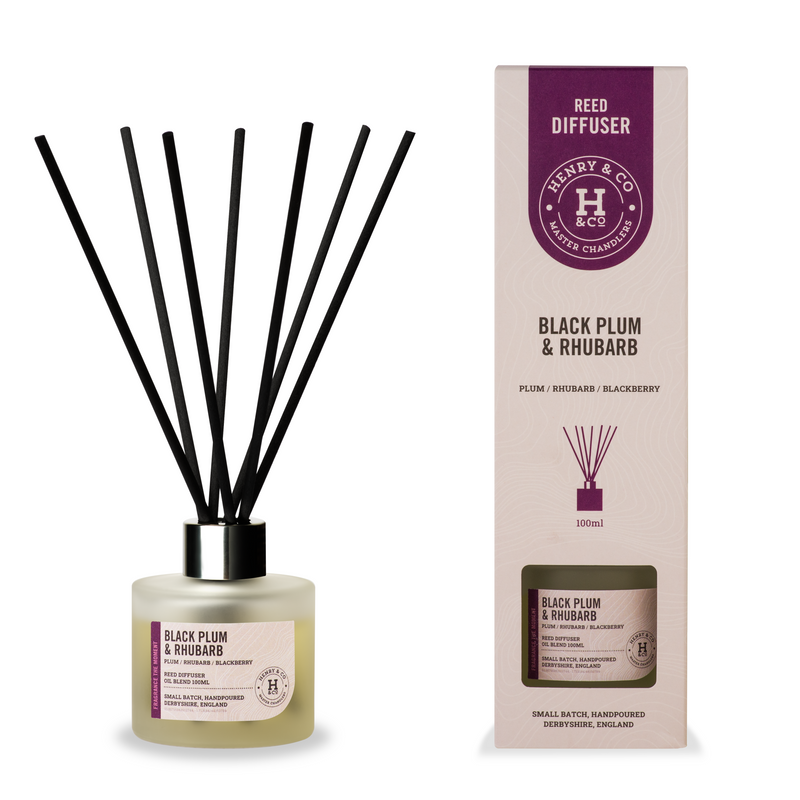 Henry & Co Reed Diffuser - Black Plum Rhubarb