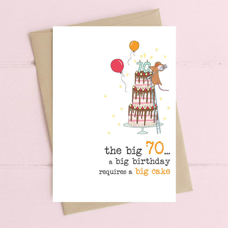 70th Birthday Card - The Big 70
