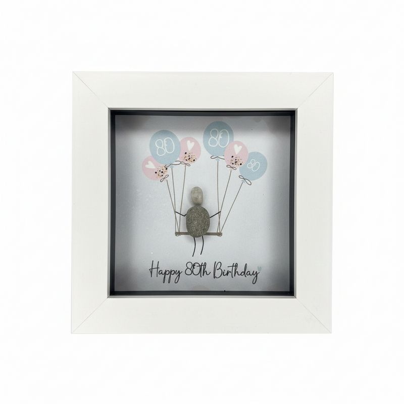 "Happy 80th Birthday" Mini Plaque – No. 8