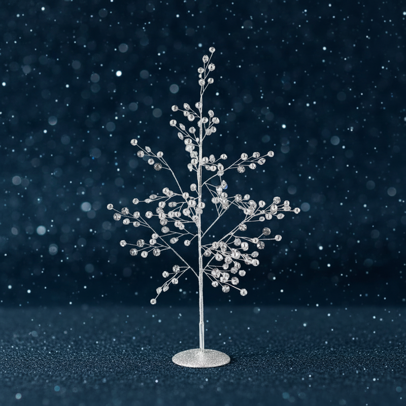 Crystal Silver Shimmer Tree – 45cm