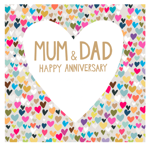 Mum & Dad Happy Anniversary card by Paper Salad