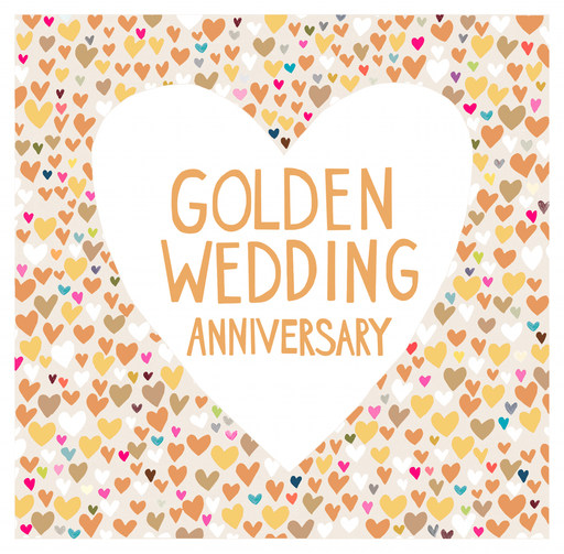 Gold Wedding Anniversary card by Paper Salad