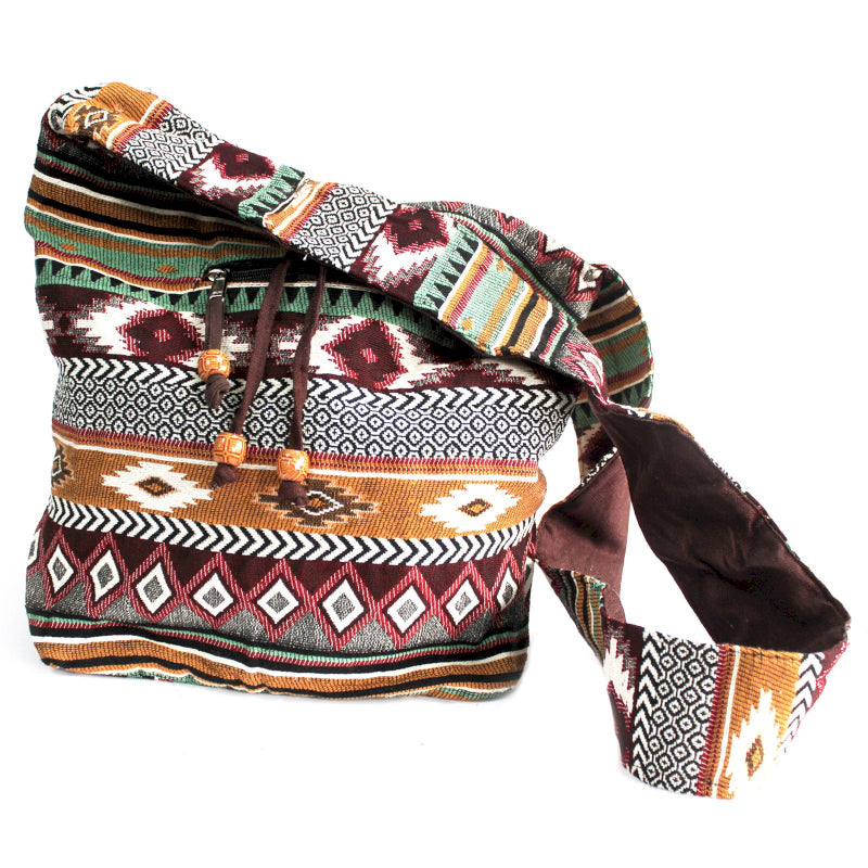 Jacquard Bag - Chocolate Cross Body Bag