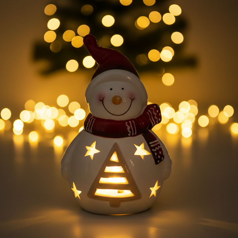 Light Up Snowman Christmas Ornament