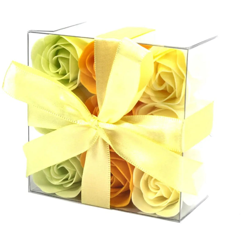 Set of 9 Soap Flowers- Spring Roses