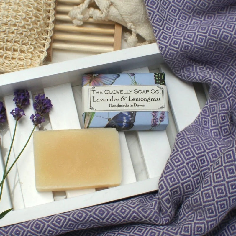 50g Handmade Clovelly Soap - Lavender & Lemongrass
