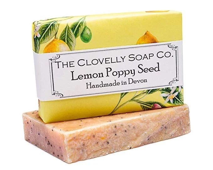 100g Handmade Clovelly Soap - Lemon & Poppyseed