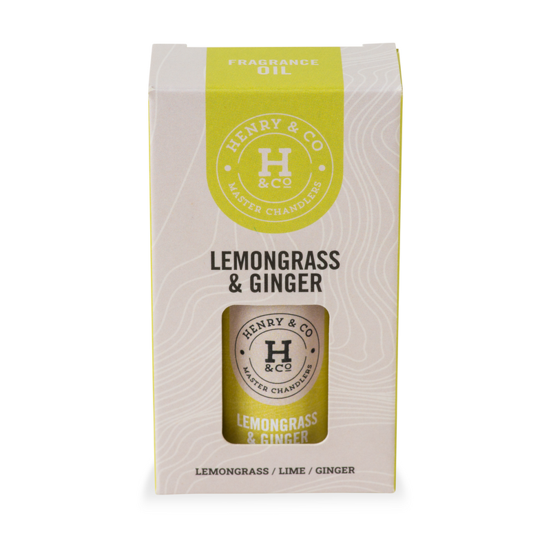 Henry & Co Lemongrass & Ginger Fragrance Oil 10ml