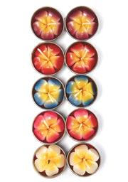 Lotus flower tealights pack of 10 – front view