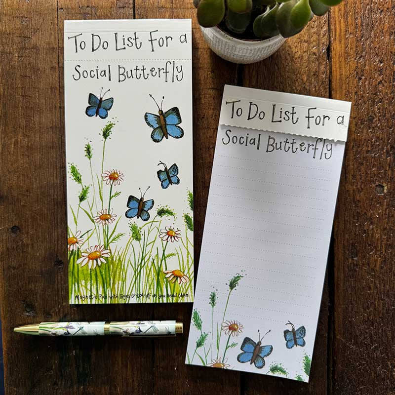Social Butterfly Magnetic To Do List