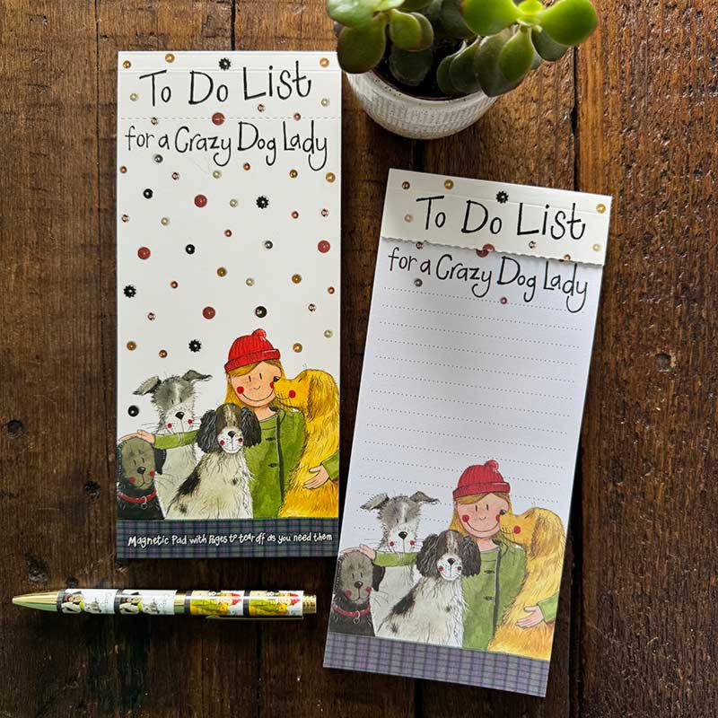 Crazy Dog Lady Magnetic To Do List