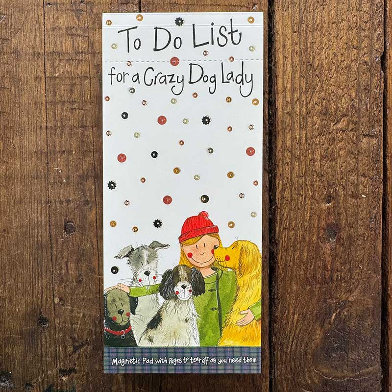 Crazy Dog Lady Magnetic To Do List