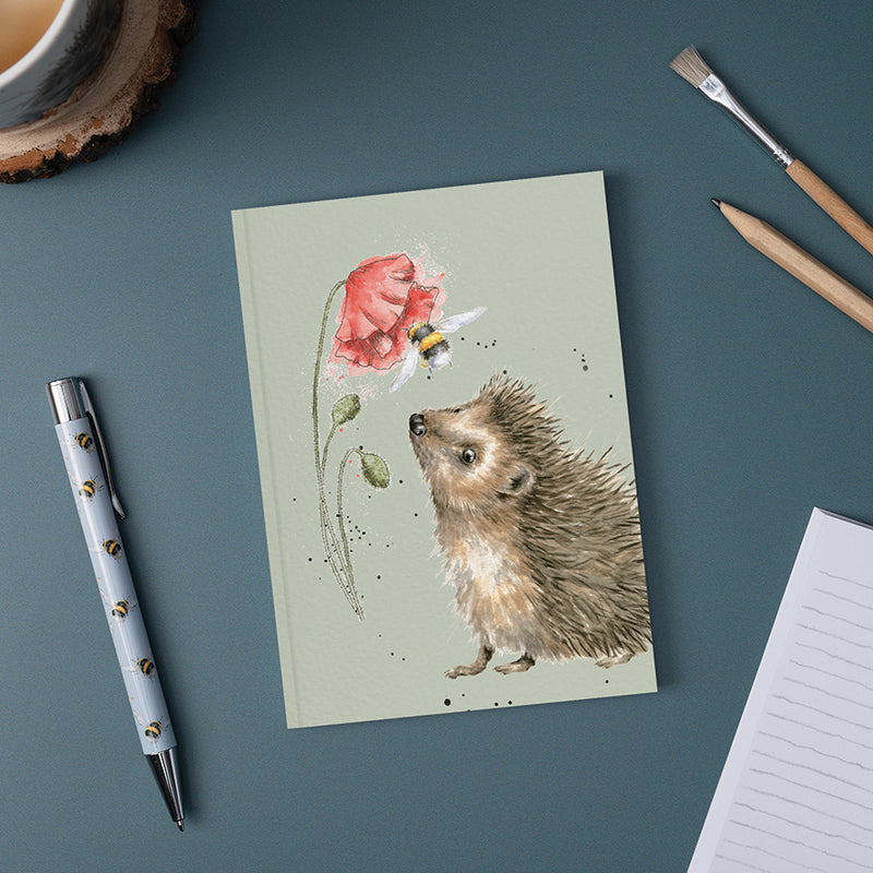 A6 Hedgehog Notebook Busy as a Bee
