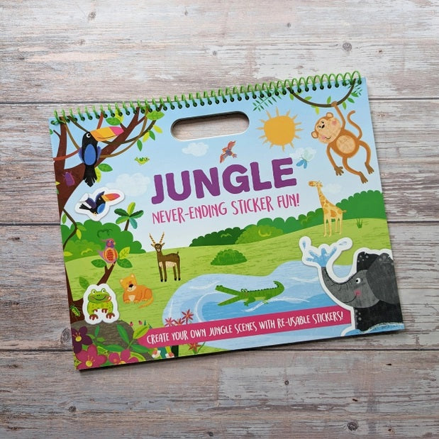 Never-Ending Sticker Fun Activity Book Jungle