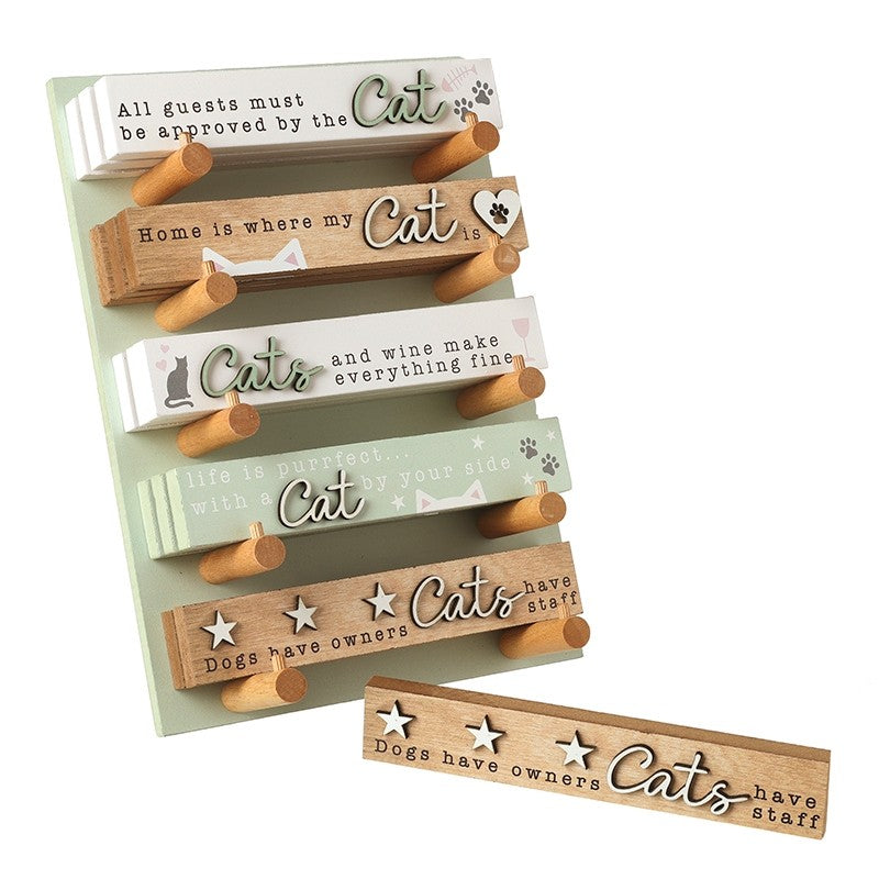 Wooden Cat Signs