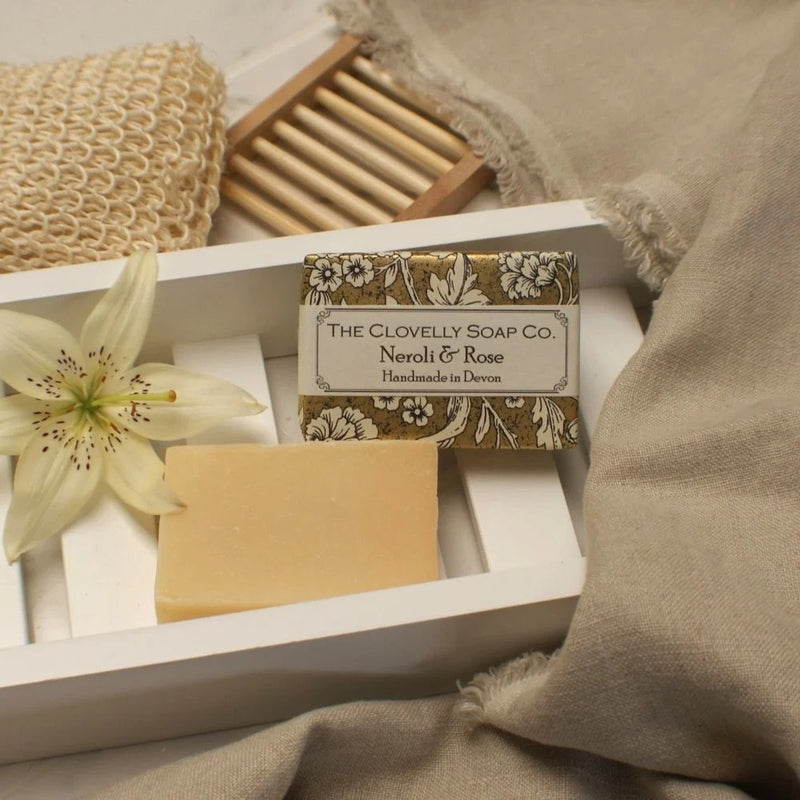 50g Handmade Clovelly Soap - Neroli & Rose Geranium