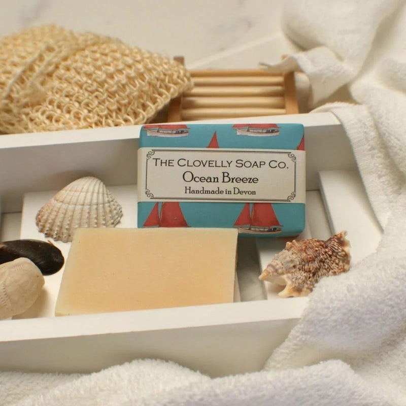 50g Handmade Clovelly Soap - Ocean Breeze Bergamot