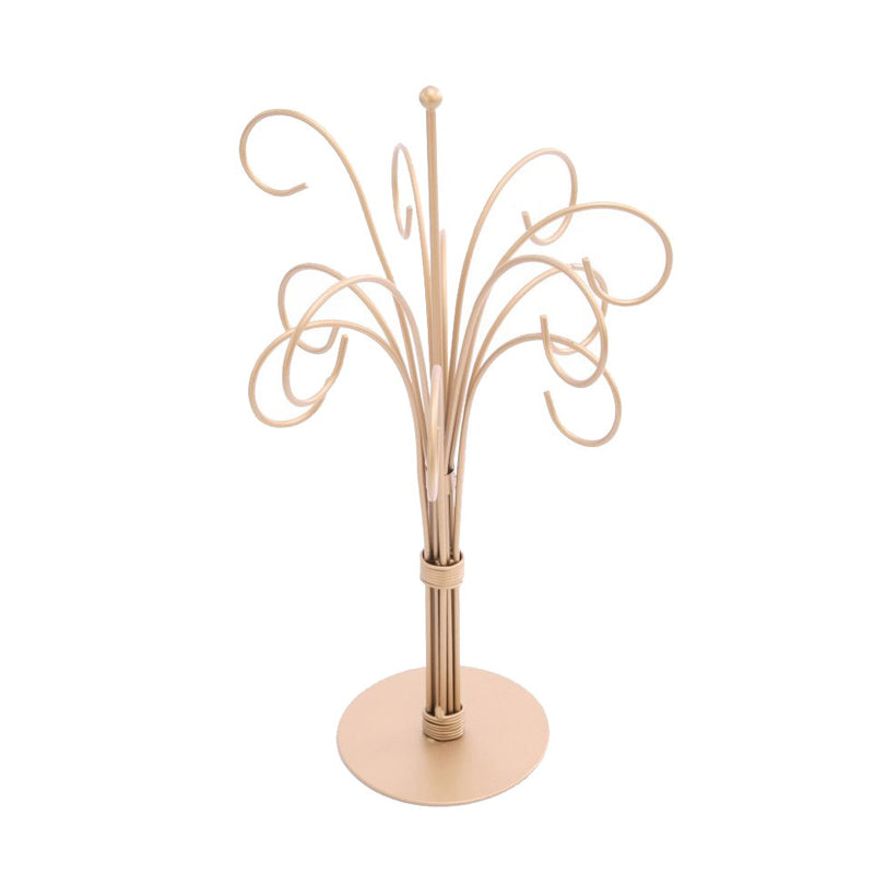 Gold Metal Ornament Display Tree
