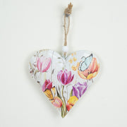Hanging tulip heart 10cm – front view