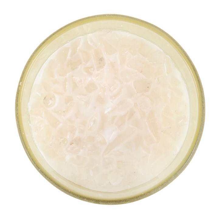 New Moon wild orange manifestation candle – top view