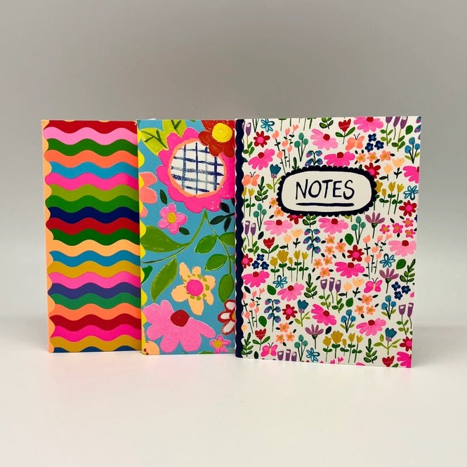 Paper Salad A6 Notebooks - Colourful Notes (Set of 3)