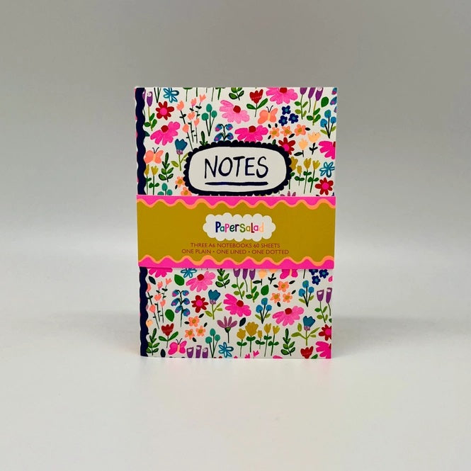 Paper Salad A6 Notebooks - Colourful Notes (Set of 3)
