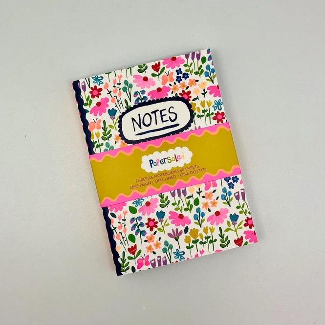 Paper Salad A6 Notebooks - Colourful Notes (Set of 3)