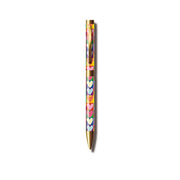 Paper Salad Mixed Print Pen Gift Set hearts design ballpoint pen with gold-tone fittings showing colourful hearts pattern