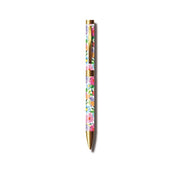 Paper Salad Mixed Print Pen Gift Set daisy design ballpoint pen with gold-tone fittings showing large daisy floral pattern