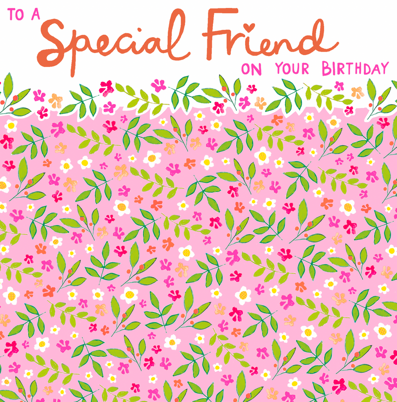 Paper Salad - Special Friend Pink Birthday Florals