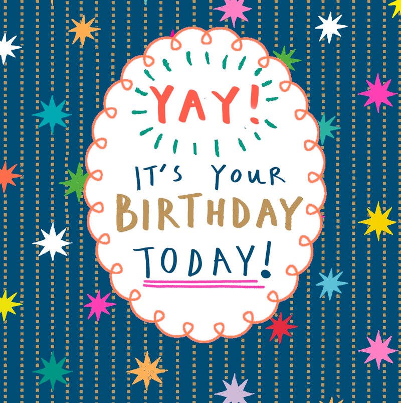 Paper Salad - Navy Blue Happy Birthday
