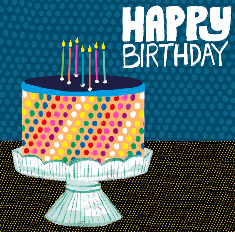 Paper Salad - Spotty Birthday Cake