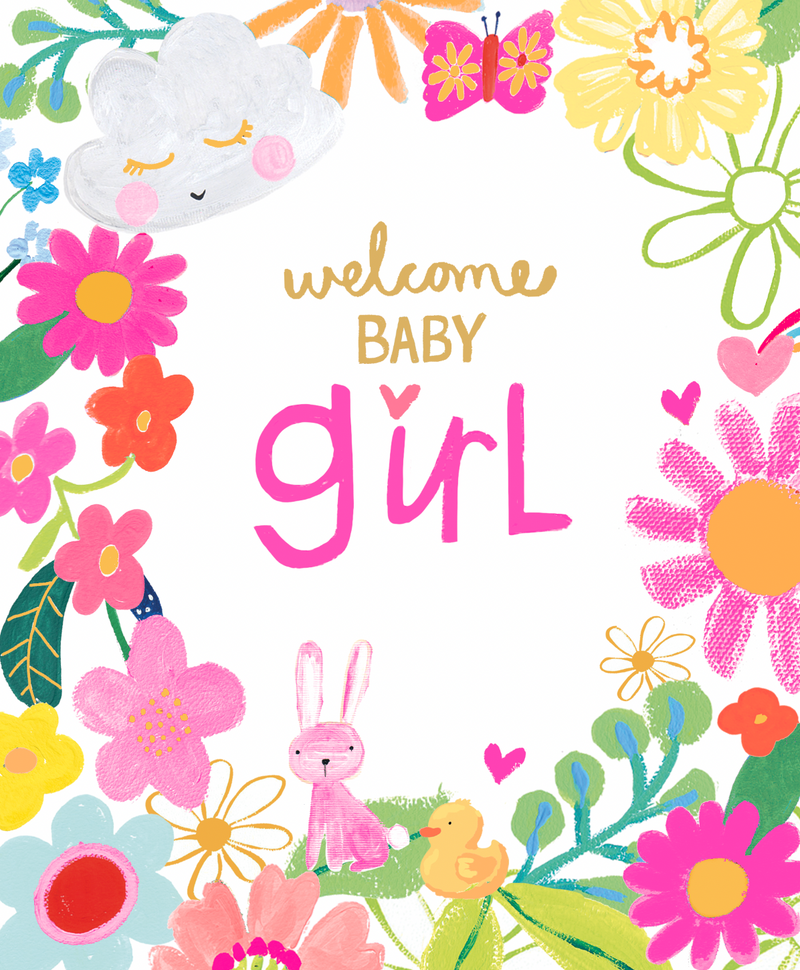Paper Salad - Welcome Baby Girl